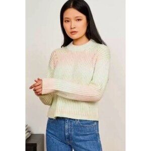 LA LIGNE space dye crew neck sweater size S